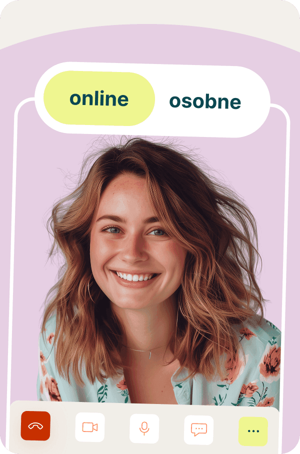 Sedenia s vašim odborníkom podľa potreby – online alebo osobne.